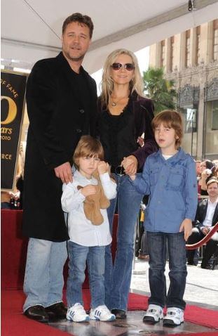 Tennyson Spencer Crowe with his family.